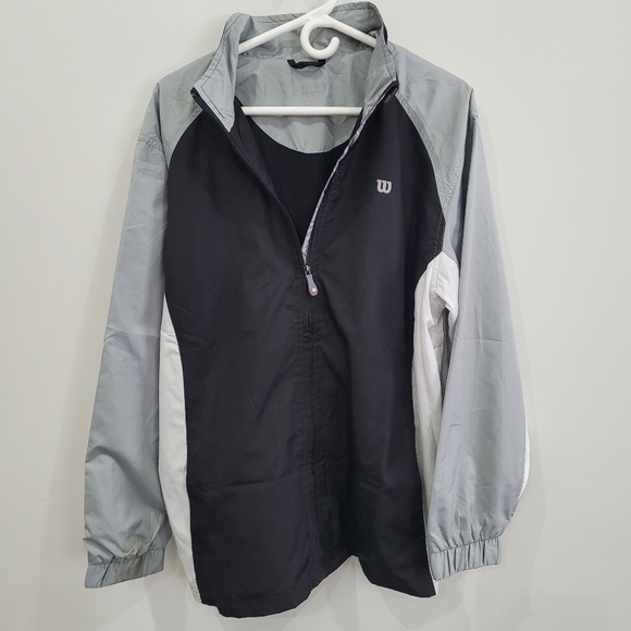 Wilson full zipper windbreaker jacket - Men's size Medium - Picture 1 of 8